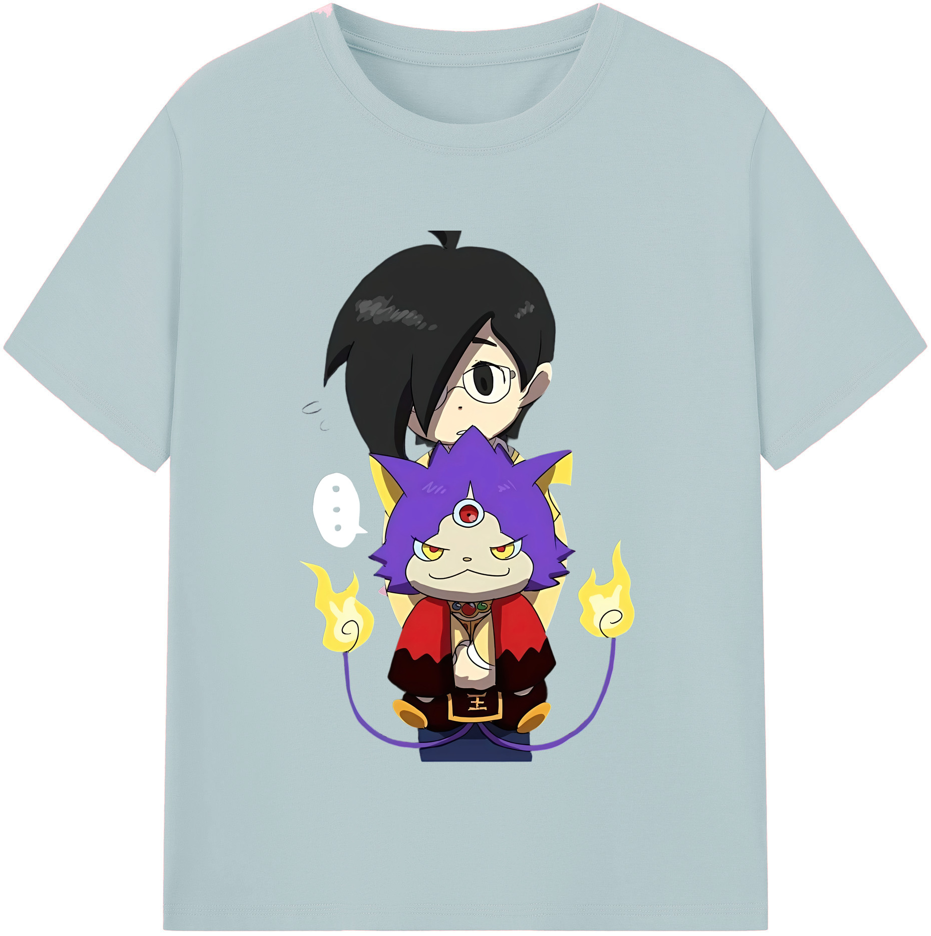 （画像用） 妖怪ウォッチ Yo-kai Watch 綿100％半袖Tシャツ（フロントプリント）